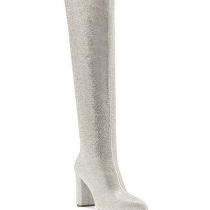 New in box - rhinestone knee high boots fit like 7.5 new in box